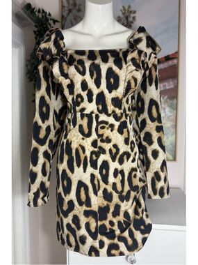 H&M | Dresses | Nwt Hm Gold Sequined Long Sleeve Dress Size Medium |  Poshmark